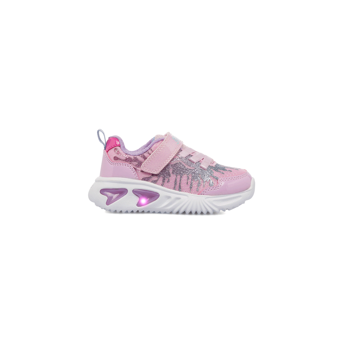 Sneakers traspiranti rosa da bambina con luci nella suola Geox Assister, Scarpe Bambini, SKU k222000433, Immagine 0